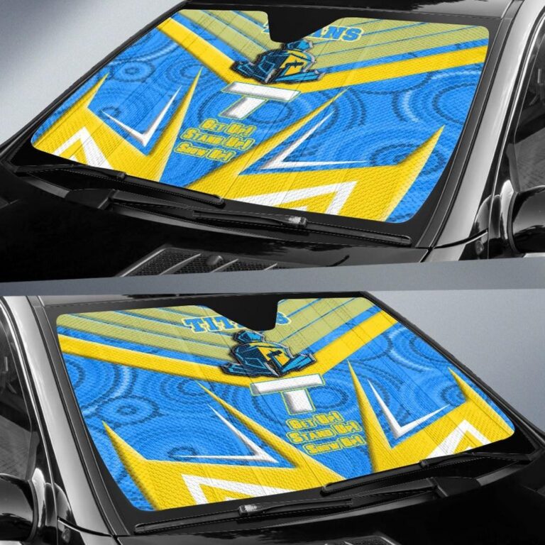 National Rugby League store - Loyal fans of Gold Coast Titans's Auto Sun Shades:vintage National Rugby League suit,uniform,apparel,shirts,merch,hoodie,jackets,shorts,sweatshirt,outfits,clothes
