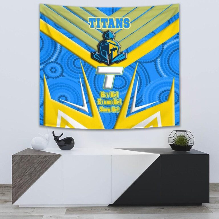 National Rugby League store - Loyal fans of Gold Coast Titans's Wall Tapestry:vintage National Rugby League suit,uniform,apparel,shirts,merch,hoodie,jackets,shorts,sweatshirt,outfits,clothes