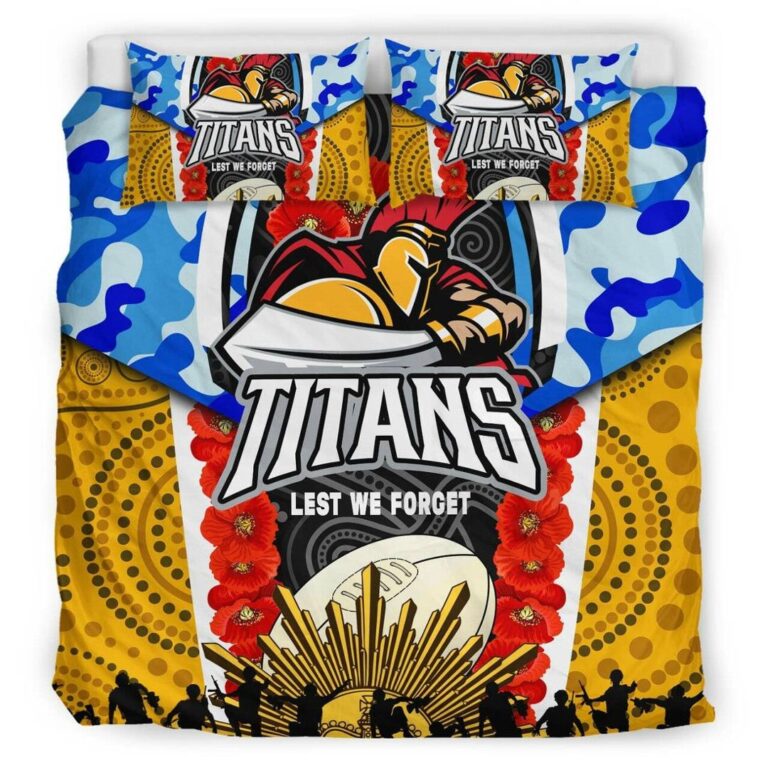 National Rugby League store - Loyal fans of Gold Coast Titans's Bedding Duvet Cover + 1/2 Pillow Cases:vintage National Rugby League suit,uniform,apparel,shirts,merch,hoodie,jackets,shorts,sweatshirt,outfits,clothes