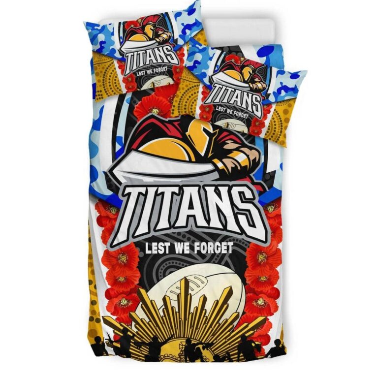 National Rugby League store - Loyal fans of Gold Coast Titans's Bedding Duvet Cover + 1/2 Pillow Cases:vintage National Rugby League suit,uniform,apparel,shirts,merch,hoodie,jackets,shorts,sweatshirt,outfits,clothes