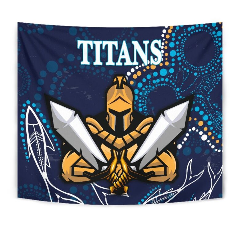 National Rugby League store - Loyal fans of Gold Coast Titans's Wall Tapestry:vintage National Rugby League suit,uniform,apparel,shirts,merch,hoodie,jackets,shorts,sweatshirt,outfits,clothes
