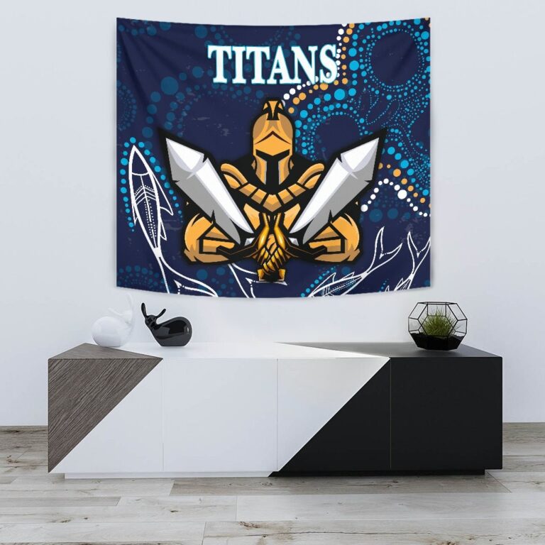 National Rugby League store - Loyal fans of Gold Coast Titans's Wall Tapestry:vintage National Rugby League suit,uniform,apparel,shirts,merch,hoodie,jackets,shorts,sweatshirt,outfits,clothes