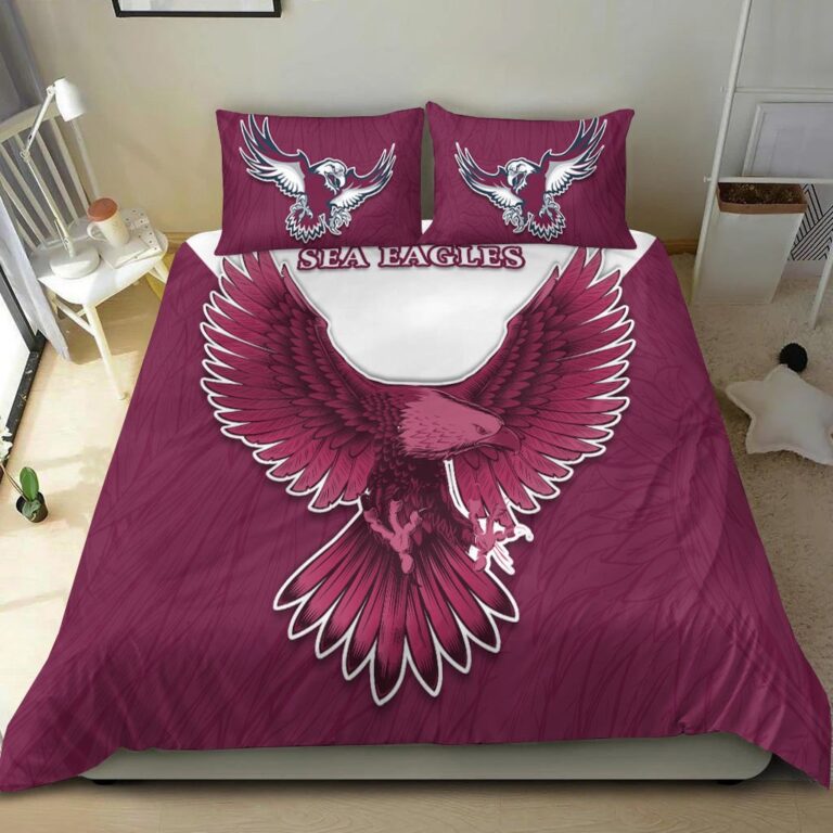 National Rugby League store - Loyal fans of Manly Warringah Sea Eagles's Bedding Duvet Cover + 1/2 Pillow Cases:vintage National Rugby League suit,uniform,apparel,shirts,merch,hoodie,jackets,shorts,sweatshirt,outfits,clothes