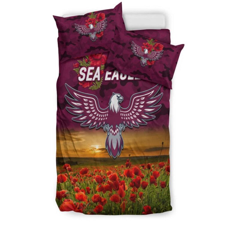 National Rugby League store - Loyal fans of Manly Warringah Sea Eagles's Bedding Duvet Cover + 1/2 Pillow Cases:vintage National Rugby League suit,uniform,apparel,shirts,merch,hoodie,jackets,shorts,sweatshirt,outfits,clothes