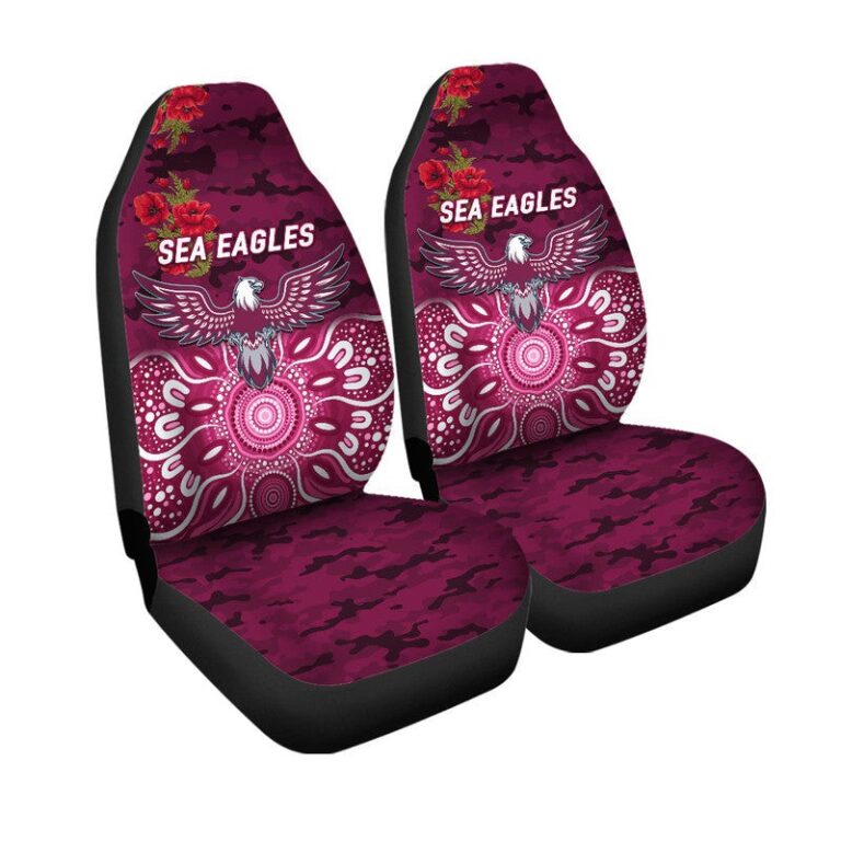 National Rugby League store - Loyal fans of Manly Warringah Sea Eagles's Set 2 Car Seat Cover:vintage National Rugby League suit,uniform,apparel,shirts,merch,hoodie,jackets,shorts,sweatshirt,outfits,clothes