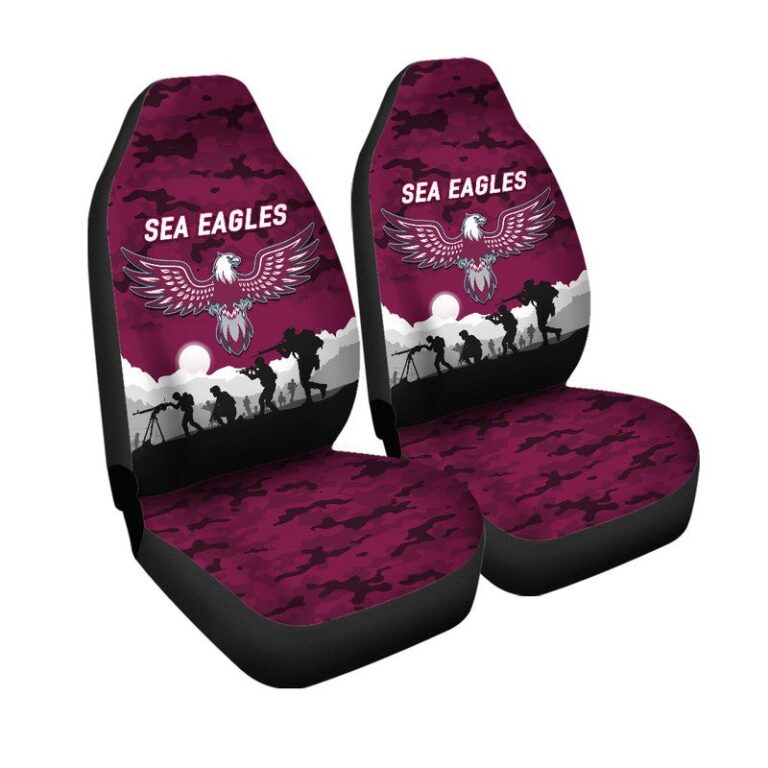 National Rugby League store - Loyal fans of Manly Warringah Sea Eagles's Set 2 Car Seat Cover:vintage National Rugby League suit,uniform,apparel,shirts,merch,hoodie,jackets,shorts,sweatshirt,outfits,clothes