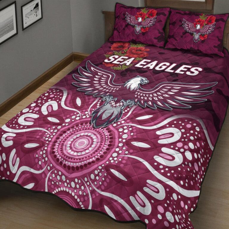 National Rugby League store - Loyal fans of Manly Warringah Sea Eagles's Quilt + 1/2 Pillow Cases:vintage National Rugby League suit,uniform,apparel,shirts,merch,hoodie,jackets,shorts,sweatshirt,outfits,clothes