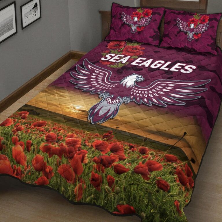 National Rugby League store - Loyal fans of Manly Warringah Sea Eagles's Quilt + 1/2 Pillow Cases:vintage National Rugby League suit,uniform,apparel,shirts,merch,hoodie,jackets,shorts,sweatshirt,outfits,clothes