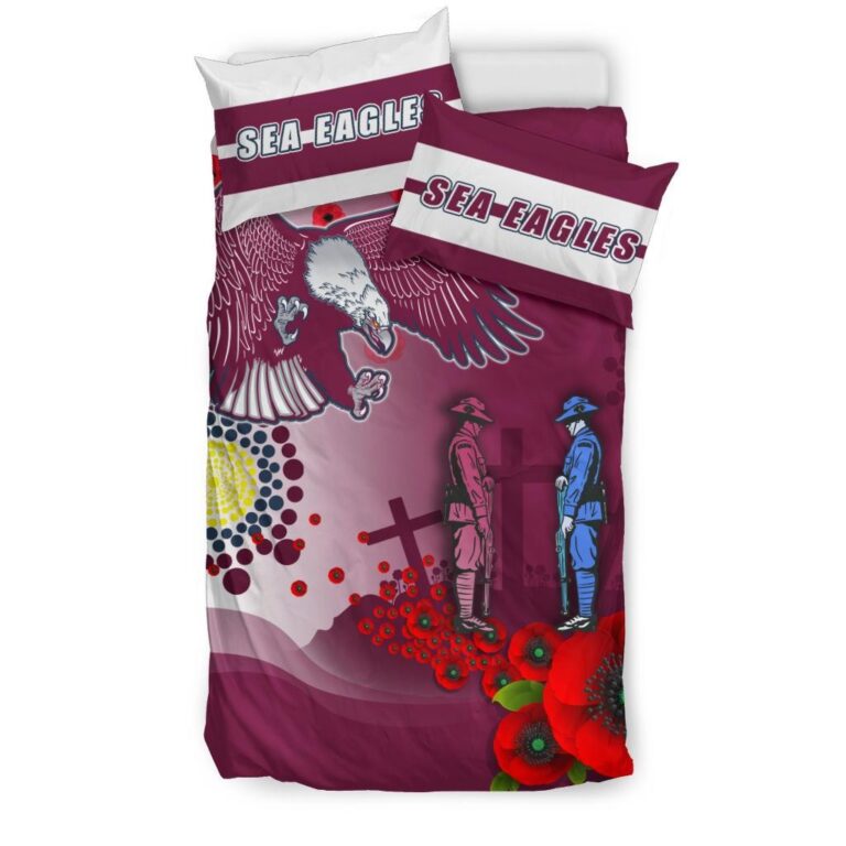 National Rugby League store - Loyal fans of Manly Warringah Sea Eagles's Bedding Duvet Cover + 1/2 Pillow Cases:vintage National Rugby League suit,uniform,apparel,shirts,merch,hoodie,jackets,shorts,sweatshirt,outfits,clothes