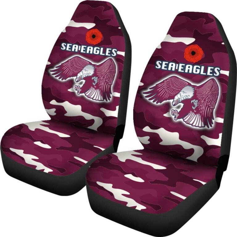 National Rugby League store - Loyal fans of Manly Warringah Sea Eagles's Set 2 Car Seat Cover:vintage National Rugby League suit,uniform,apparel,shirts,merch,hoodie,jackets,shorts,sweatshirt,outfits,clothes