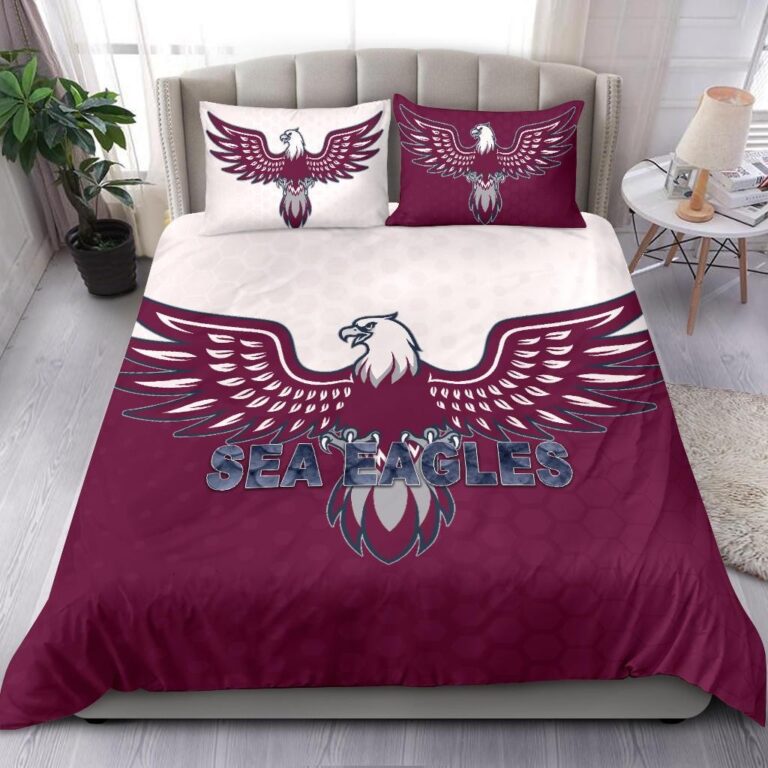 National Rugby League store - Loyal fans of Manly Warringah Sea Eagles's Bedding Duvet Cover + 1/2 Pillow Cases:vintage National Rugby League suit,uniform,apparel,shirts,merch,hoodie,jackets,shorts,sweatshirt,outfits,clothes