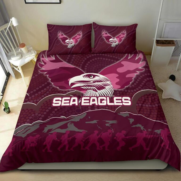 National Rugby League store - Loyal fans of Manly Warringah Sea Eagles's Bedding Duvet Cover + 1/2 Pillow Cases:vintage National Rugby League suit,uniform,apparel,shirts,merch,hoodie,jackets,shorts,sweatshirt,outfits,clothes