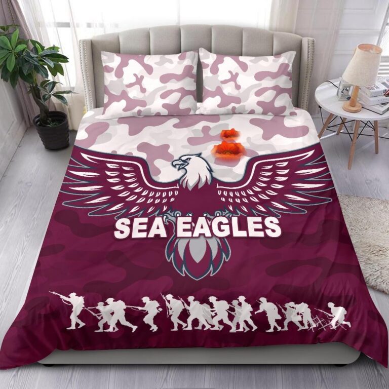 National Rugby League store - Loyal fans of Manly Warringah Sea Eagles's Bedding Duvet Cover + 1/2 Pillow Cases:vintage National Rugby League suit,uniform,apparel,shirts,merch,hoodie,jackets,shorts,sweatshirt,outfits,clothes