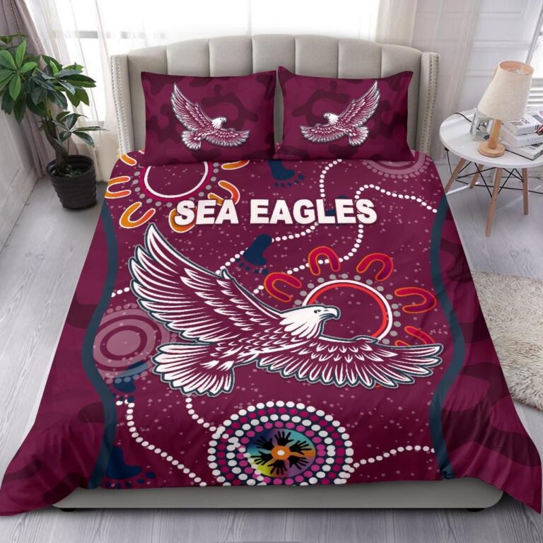 National Rugby League store - Loyal fans of Manly Warringah Sea Eagles's Bedding Duvet Cover + 1/2 Pillow Cases:vintage National Rugby League suit,uniform,apparel,shirts,merch,hoodie,jackets,shorts,sweatshirt,outfits,clothes