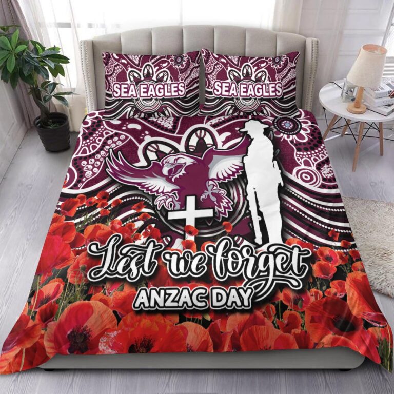 National Rugby League store - Loyal fans of Manly Warringah Sea Eagles's Bedding Duvet Cover + 1/2 Pillow Cases:vintage National Rugby League suit,uniform,apparel,shirts,merch,hoodie,jackets,shorts,sweatshirt,outfits,clothes