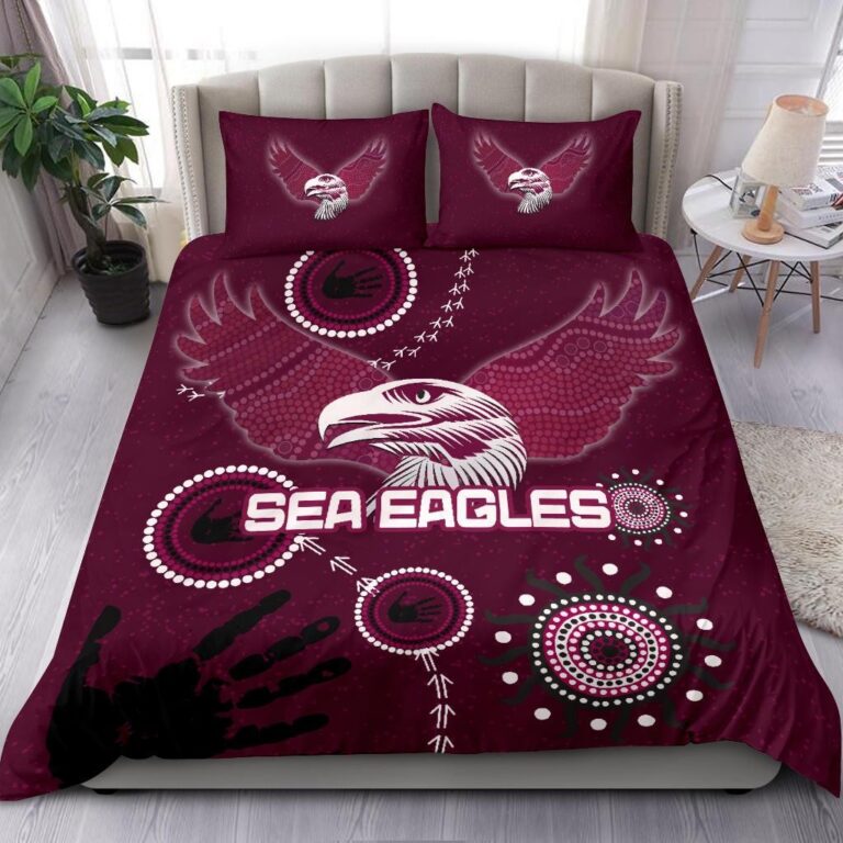 National Rugby League store - Loyal fans of Manly Warringah Sea Eagles's Bedding Duvet Cover + 1/2 Pillow Cases:vintage National Rugby League suit,uniform,apparel,shirts,merch,hoodie,jackets,shorts,sweatshirt,outfits,clothes