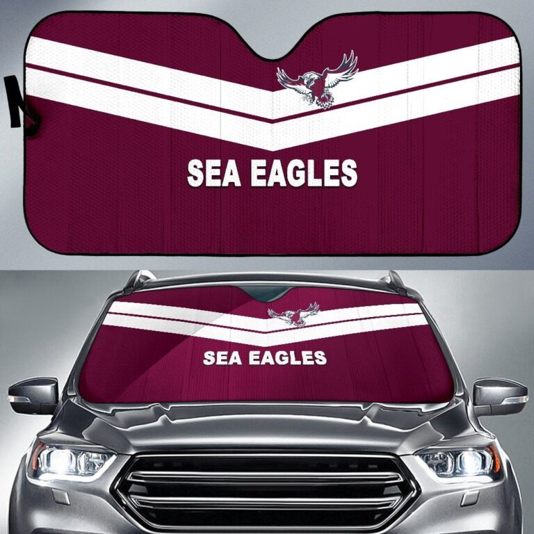 National Rugby League store - Loyal fans of Manly Warringah Sea Eagles's Auto Sun Shades:vintage National Rugby League suit,uniform,apparel,shirts,merch,hoodie,jackets,shorts,sweatshirt,outfits,clothes