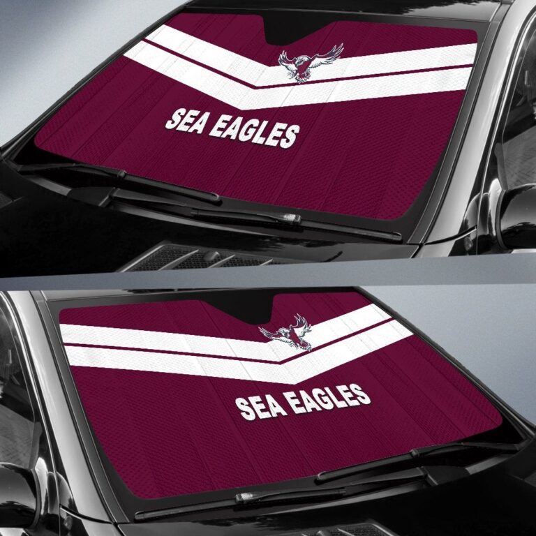 National Rugby League store - Loyal fans of Manly Warringah Sea Eagles's Auto Sun Shades:vintage National Rugby League suit,uniform,apparel,shirts,merch,hoodie,jackets,shorts,sweatshirt,outfits,clothes