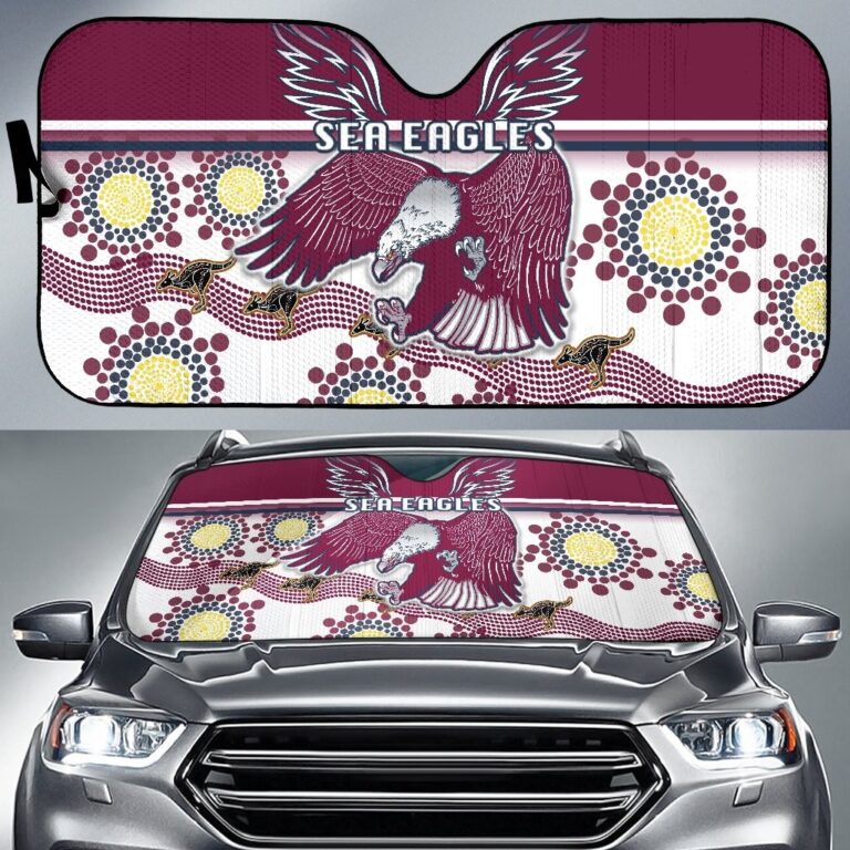 National Rugby League store - Loyal fans of Manly Warringah Sea Eagles's Auto Sun Shades:vintage National Rugby League suit,uniform,apparel,shirts,merch,hoodie,jackets,shorts,sweatshirt,outfits,clothes