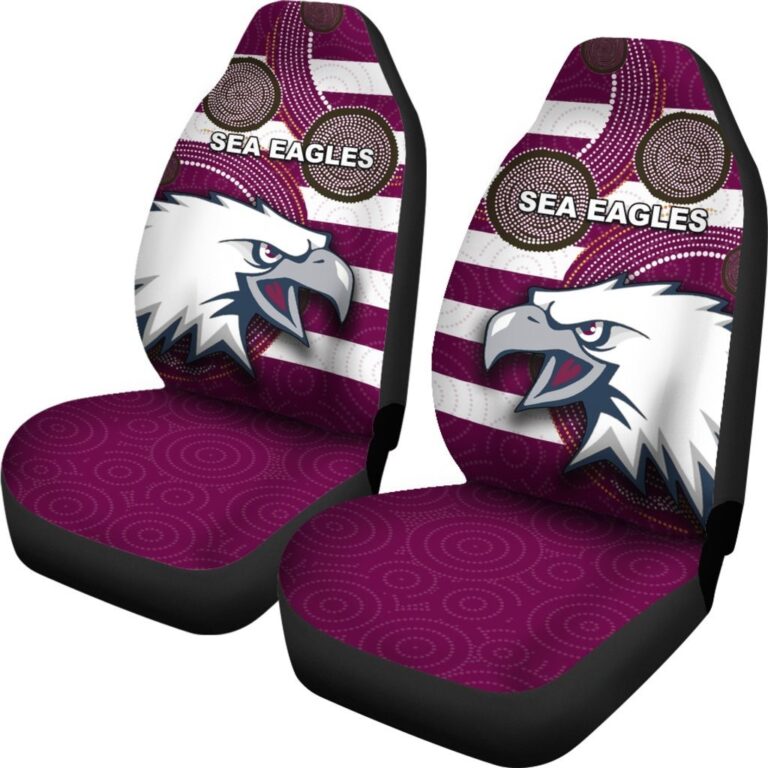 National Rugby League store - Loyal fans of Manly Warringah Sea Eagles's Set 2 Car Seat Cover:vintage National Rugby League suit,uniform,apparel,shirts,merch,hoodie,jackets,shorts,sweatshirt,outfits,clothes