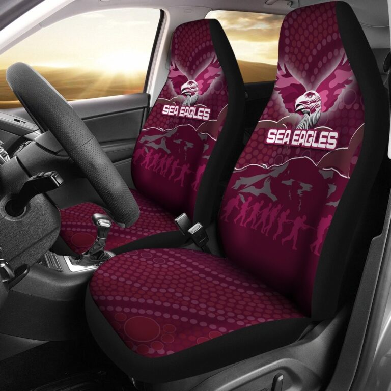 National Rugby League store - Loyal fans of Manly Warringah Sea Eagles's Set 2 Car Seat Cover:vintage National Rugby League suit,uniform,apparel,shirts,merch,hoodie,jackets,shorts,sweatshirt,outfits,clothes
