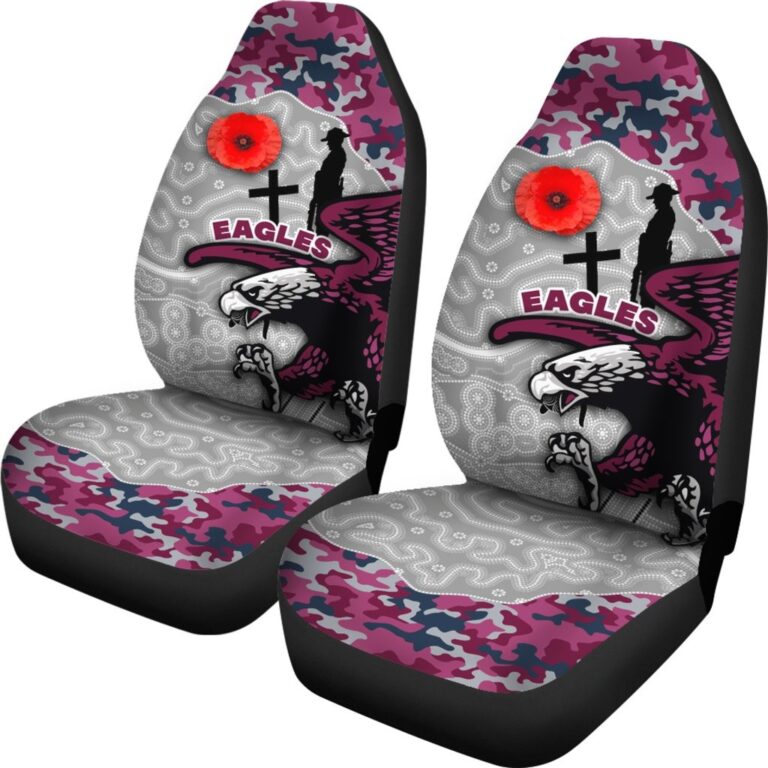 National Rugby League store - Loyal fans of Manly Warringah Sea Eagles's Set 2 Car Seat Cover:vintage National Rugby League suit,uniform,apparel,shirts,merch,hoodie,jackets,shorts,sweatshirt,outfits,clothes