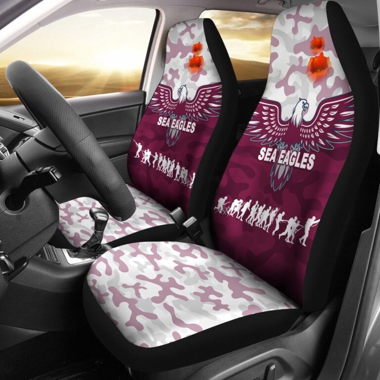 National Rugby League store - Loyal fans of Manly Warringah Sea Eagles's Set 2 Car Seat Cover:vintage National Rugby League suit,uniform,apparel,shirts,merch,hoodie,jackets,shorts,sweatshirt,outfits,clothes