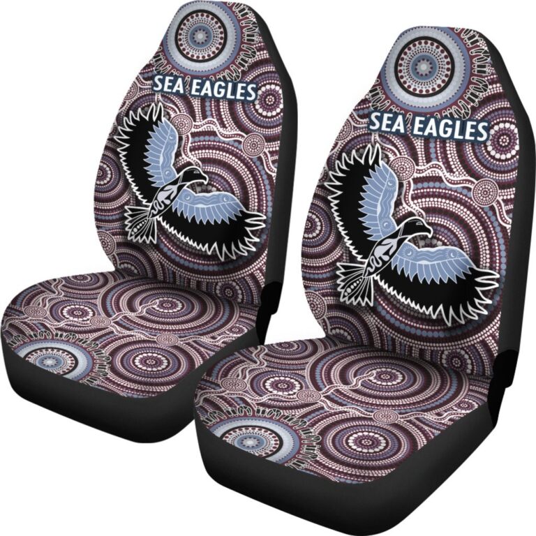 National Rugby League store - Loyal fans of Manly Warringah Sea Eagles's Set 2 Car Seat Cover:vintage National Rugby League suit,uniform,apparel,shirts,merch,hoodie,jackets,shorts,sweatshirt,outfits,clothes