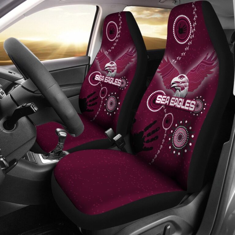 National Rugby League store - Loyal fans of Manly Warringah Sea Eagles's Set 2 Car Seat Cover:vintage National Rugby League suit,uniform,apparel,shirts,merch,hoodie,jackets,shorts,sweatshirt,outfits,clothes