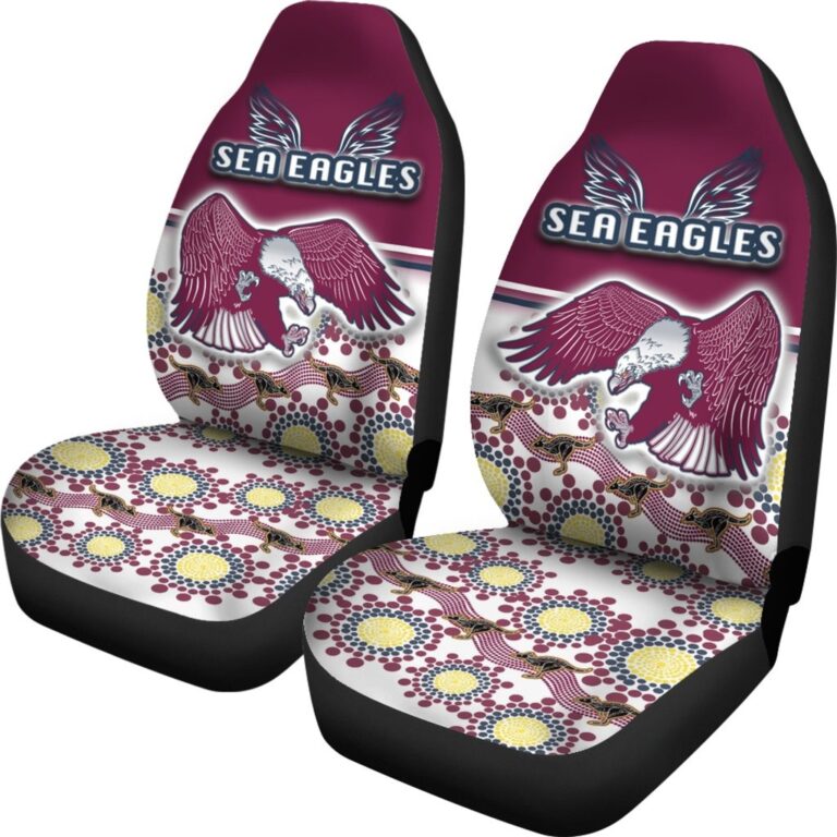 National Rugby League store - Loyal fans of Manly Warringah Sea Eagles's Set 2 Car Seat Cover:vintage National Rugby League suit,uniform,apparel,shirts,merch,hoodie,jackets,shorts,sweatshirt,outfits,clothes