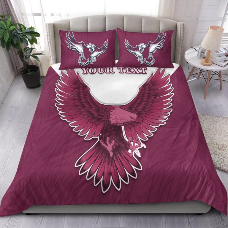 National Rugby League store - Loyal fans of Manly Warringah Sea Eagles's Bedding Duvet Cover + 1/2 Pillow Cases:vintage National Rugby League suit,uniform,apparel,shirts,merch,hoodie,jackets,shorts,sweatshirt,outfits,clothes