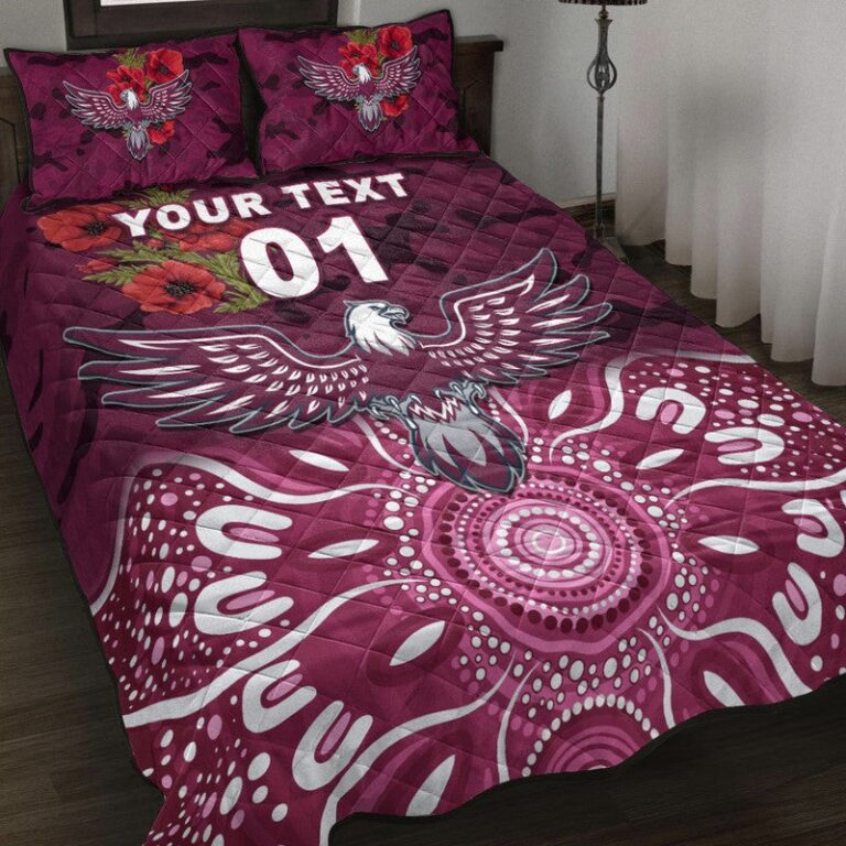 National Rugby League store - Loyal fans of Manly Warringah Sea Eagles's Quilt + 1/2 Pillow Cases:vintage National Rugby League suit,uniform,apparel,shirts,merch,hoodie,jackets,shorts,sweatshirt,outfits,clothes