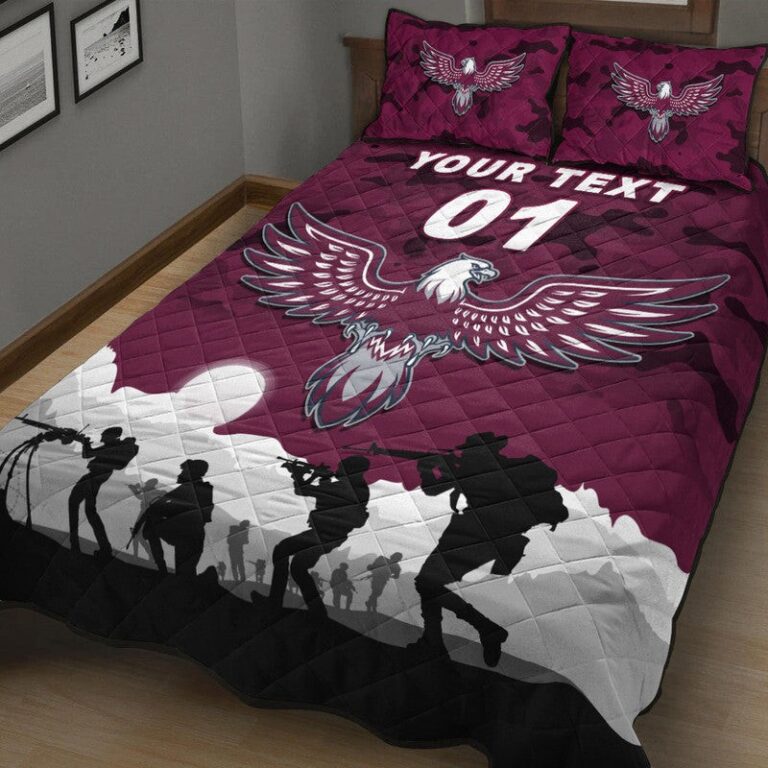 National Rugby League store - Loyal fans of Manly Warringah Sea Eagles's Quilt + 1/2 Pillow Cases:vintage National Rugby League suit,uniform,apparel,shirts,merch,hoodie,jackets,shorts,sweatshirt,outfits,clothes