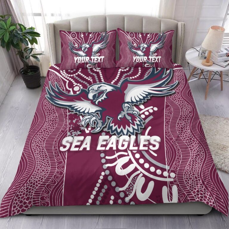 National Rugby League store - Loyal fans of Manly Warringah Sea Eagles's Bedding Duvet Cover + 1/2 Pillow Cases:vintage National Rugby League suit,uniform,apparel,shirts,merch,hoodie,jackets,shorts,sweatshirt,outfits,clothes