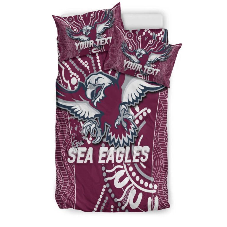 National Rugby League store - Loyal fans of Manly Warringah Sea Eagles's Bedding Duvet Cover + 1/2 Pillow Cases:vintage National Rugby League suit,uniform,apparel,shirts,merch,hoodie,jackets,shorts,sweatshirt,outfits,clothes