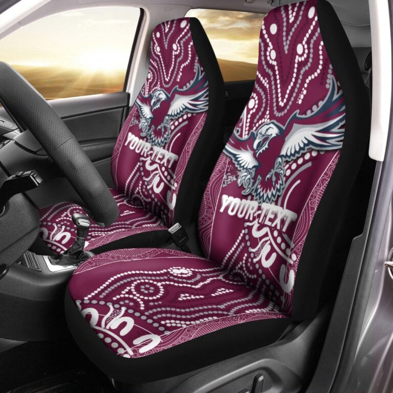 National Rugby League store - Loyal fans of Manly Warringah Sea Eagles's Set 2 Car Seat Cover:vintage National Rugby League suit,uniform,apparel,shirts,merch,hoodie,jackets,shorts,sweatshirt,outfits,clothes