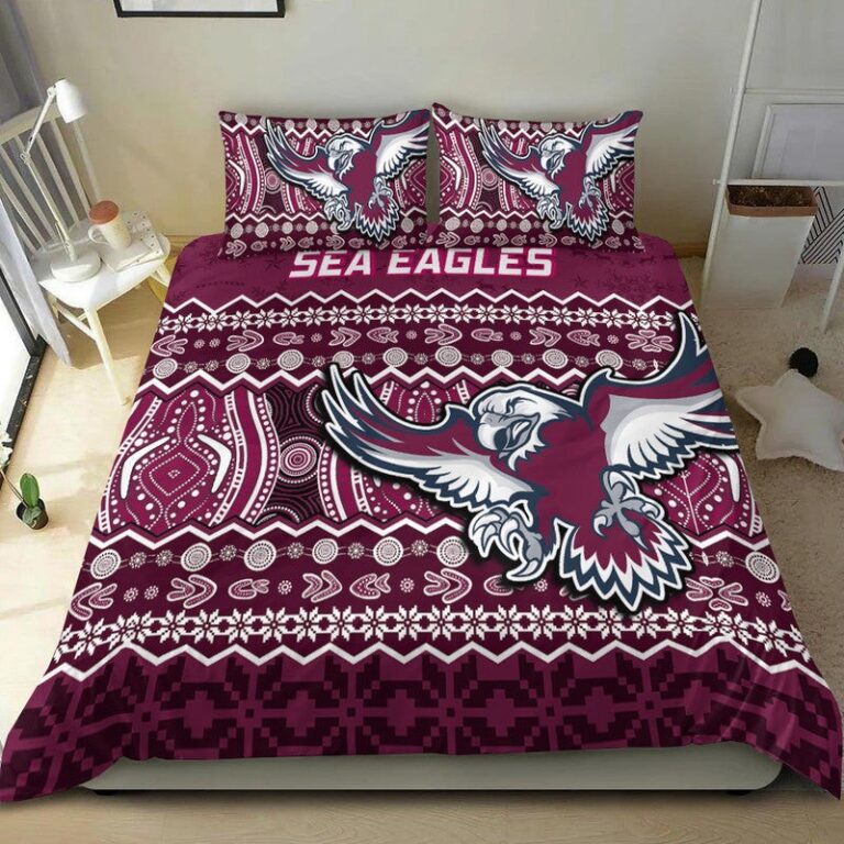 National Rugby League store - Loyal fans of Manly Warringah Sea Eagles's Bedding Duvet Cover + 1/2 Pillow Cases:vintage National Rugby League suit,uniform,apparel,shirts,merch,hoodie,jackets,shorts,sweatshirt,outfits,clothes