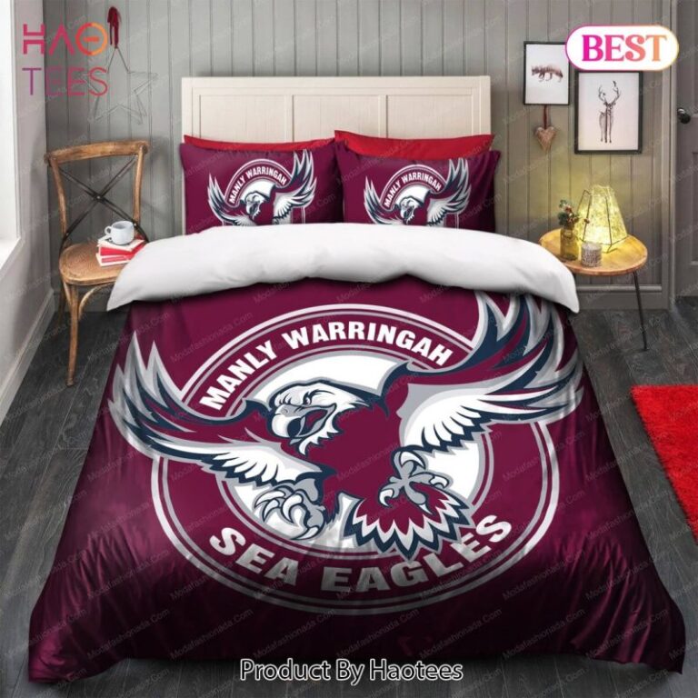 National Rugby League store - Loyal fans of Manly Warringah Sea Eagles's Bedding Duvet Cover + 1/2 Pillow Cases:vintage National Rugby League suit,uniform,apparel,shirts,merch,hoodie,jackets,shorts,sweatshirt,outfits,clothes