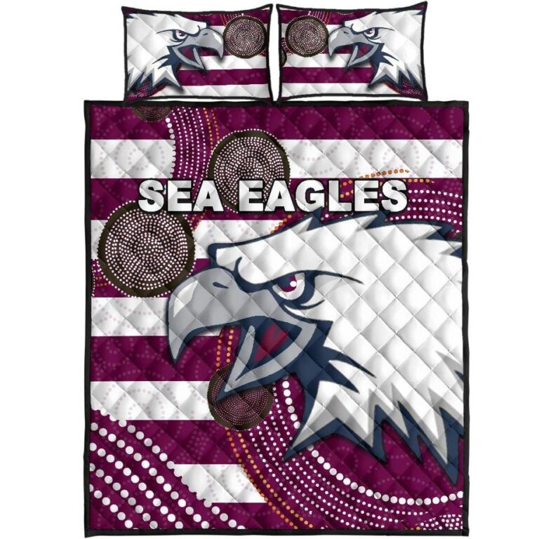 National Rugby League store - Loyal fans of Manly Warringah Sea Eagles's Quilt + 1/2 Pillow Cases:vintage National Rugby League suit,uniform,apparel,shirts,merch,hoodie,jackets,shorts,sweatshirt,outfits,clothes