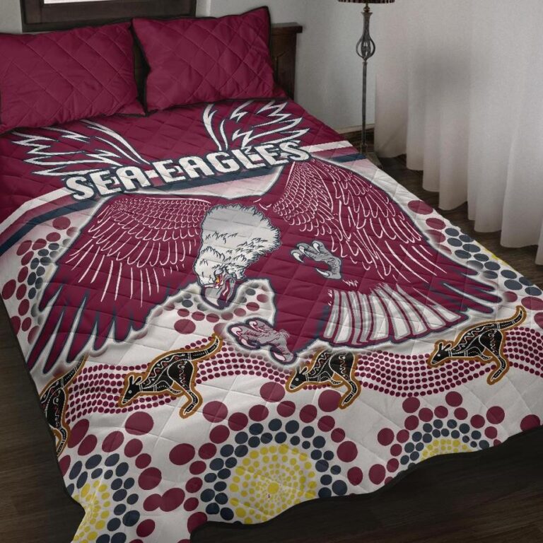 National Rugby League store - Loyal fans of Manly Warringah Sea Eagles's Quilt + 1/2 Pillow Cases:vintage National Rugby League suit,uniform,apparel,shirts,merch,hoodie,jackets,shorts,sweatshirt,outfits,clothes