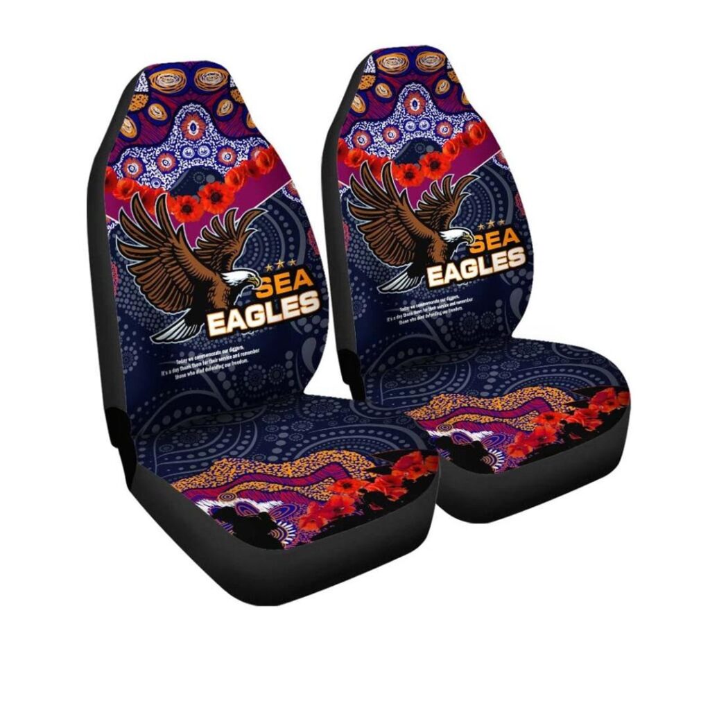 National Rugby League store - Loyal fans of Manly Warringah Sea Eagles's Set 2 Car Seat Cover:vintage National Rugby League suit,uniform,apparel,shirts,merch,hoodie,jackets,shorts,sweatshirt,outfits,clothes