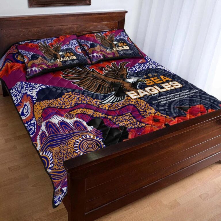 National Rugby League store - Loyal fans of Manly Warringah Sea Eagles's Quilt + 1/2 Pillow Cases:vintage National Rugby League suit,uniform,apparel,shirts,merch,hoodie,jackets,shorts,sweatshirt,outfits,clothes