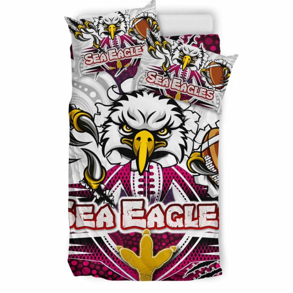 National Rugby League store - Loyal fans of Manly Warringah Sea Eagles's Bedding Duvet Cover + 1/2 Pillow Cases:vintage National Rugby League suit,uniform,apparel,shirts,merch,hoodie,jackets,shorts,sweatshirt,outfits,clothes