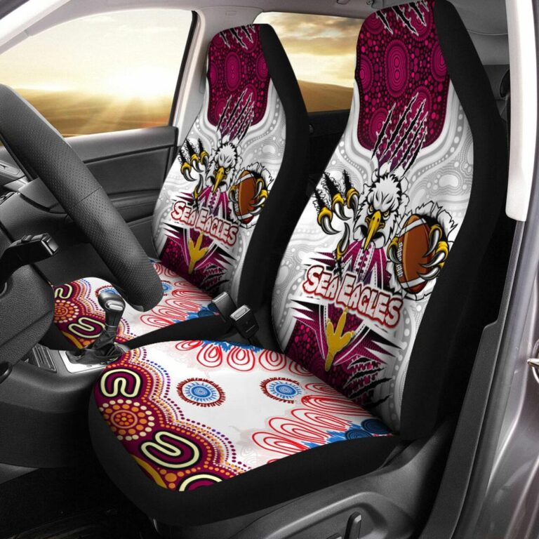 National Rugby League store - Loyal fans of Manly Warringah Sea Eagles's Set 2 Car Seat Cover:vintage National Rugby League suit,uniform,apparel,shirts,merch,hoodie,jackets,shorts,sweatshirt,outfits,clothes