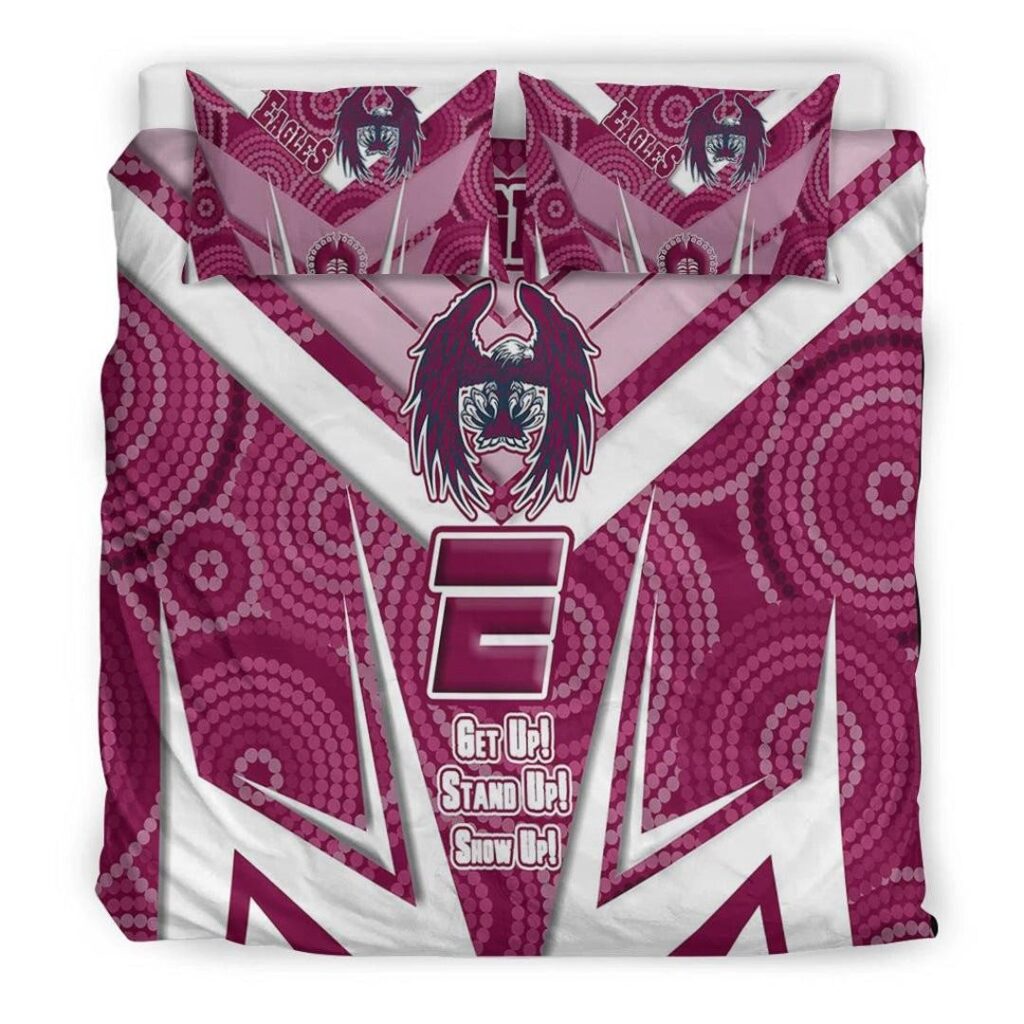 National Rugby League store - Loyal fans of Manly Warringah Sea Eagles's Bedding Duvet Cover + 1/2 Pillow Cases:vintage National Rugby League suit,uniform,apparel,shirts,merch,hoodie,jackets,shorts,sweatshirt,outfits,clothes