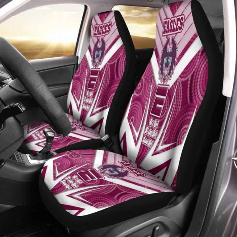 National Rugby League store - Loyal fans of Manly Warringah Sea Eagles's Set 2 Car Seat Cover:vintage National Rugby League suit,uniform,apparel,shirts,merch,hoodie,jackets,shorts,sweatshirt,outfits,clothes