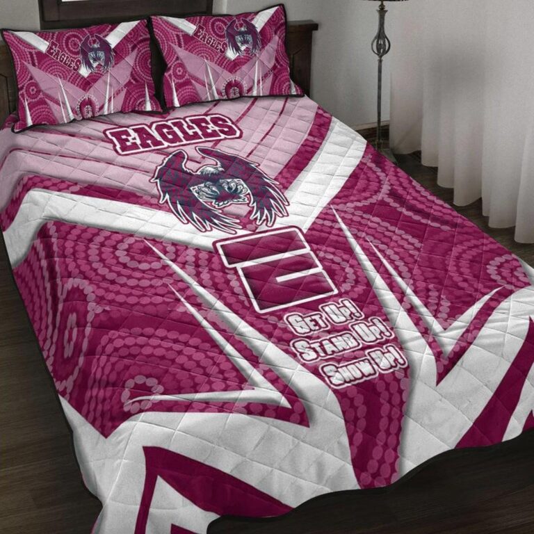 National Rugby League store - Loyal fans of Manly Warringah Sea Eagles's Quilt + 1/2 Pillow Cases:vintage National Rugby League suit,uniform,apparel,shirts,merch,hoodie,jackets,shorts,sweatshirt,outfits,clothes