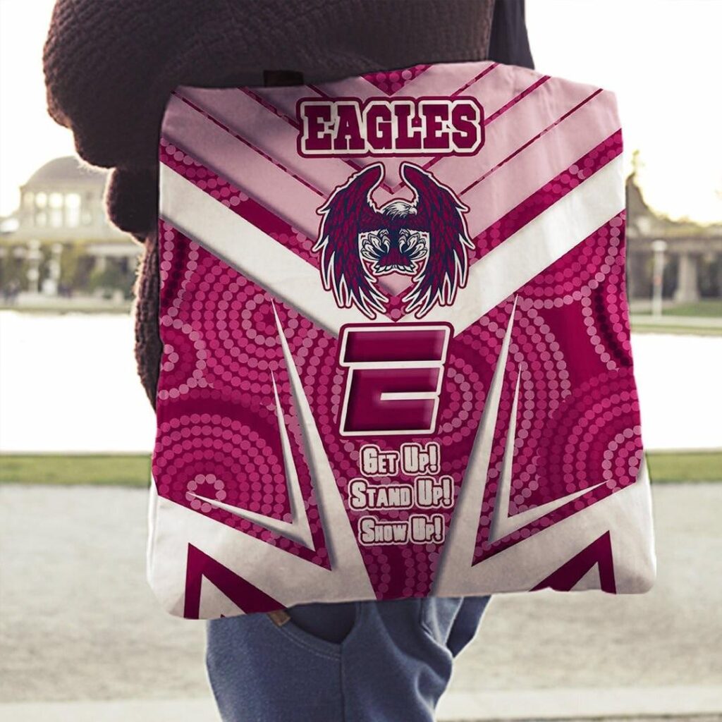National Rugby League store - Loyal fans of Manly Warringah Sea Eagles's Tote Bag:vintage National Rugby League suit,uniform,apparel,shirts,merch,hoodie,jackets,shorts,sweatshirt,outfits,clothes