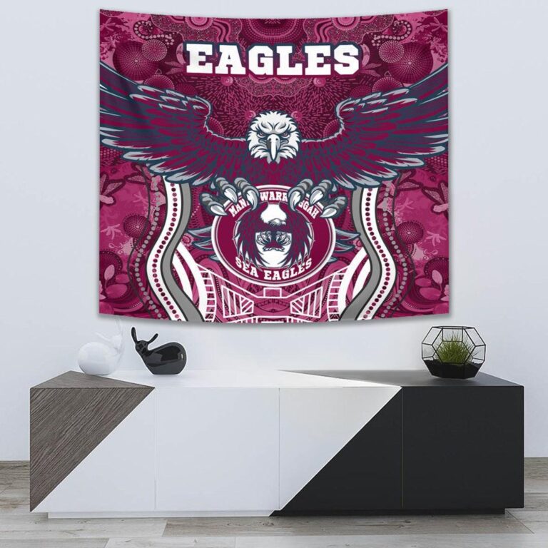 National Rugby League store - Loyal fans of Manly Warringah Sea Eagles's Wall Tapestry:vintage National Rugby League suit,uniform,apparel,shirts,merch,hoodie,jackets,shorts,sweatshirt,outfits,clothes