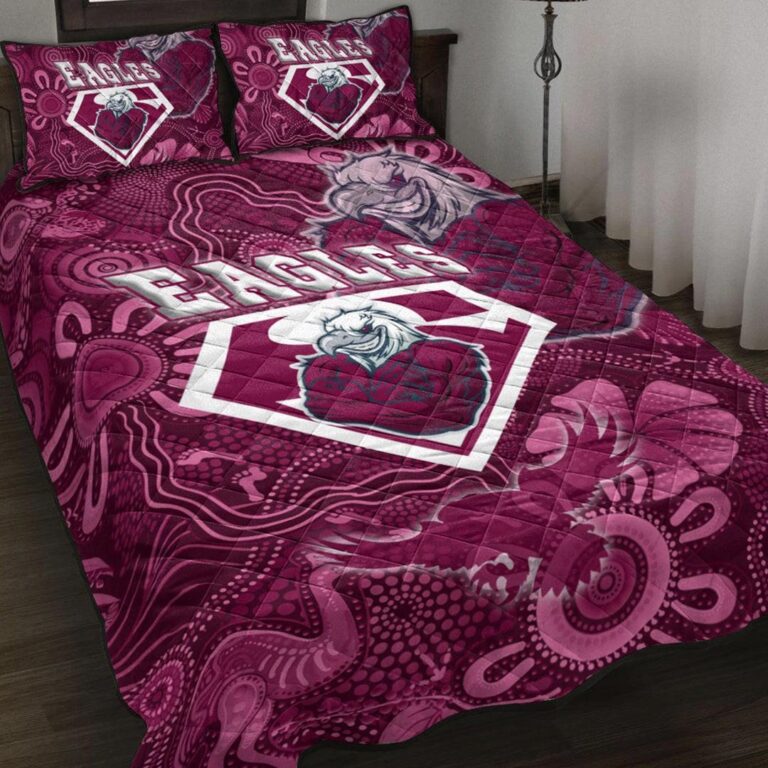 National Rugby League store - Loyal fans of Manly Warringah Sea Eagles's Quilt + 1/2 Pillow Cases:vintage National Rugby League suit,uniform,apparel,shirts,merch,hoodie,jackets,shorts,sweatshirt,outfits,clothes